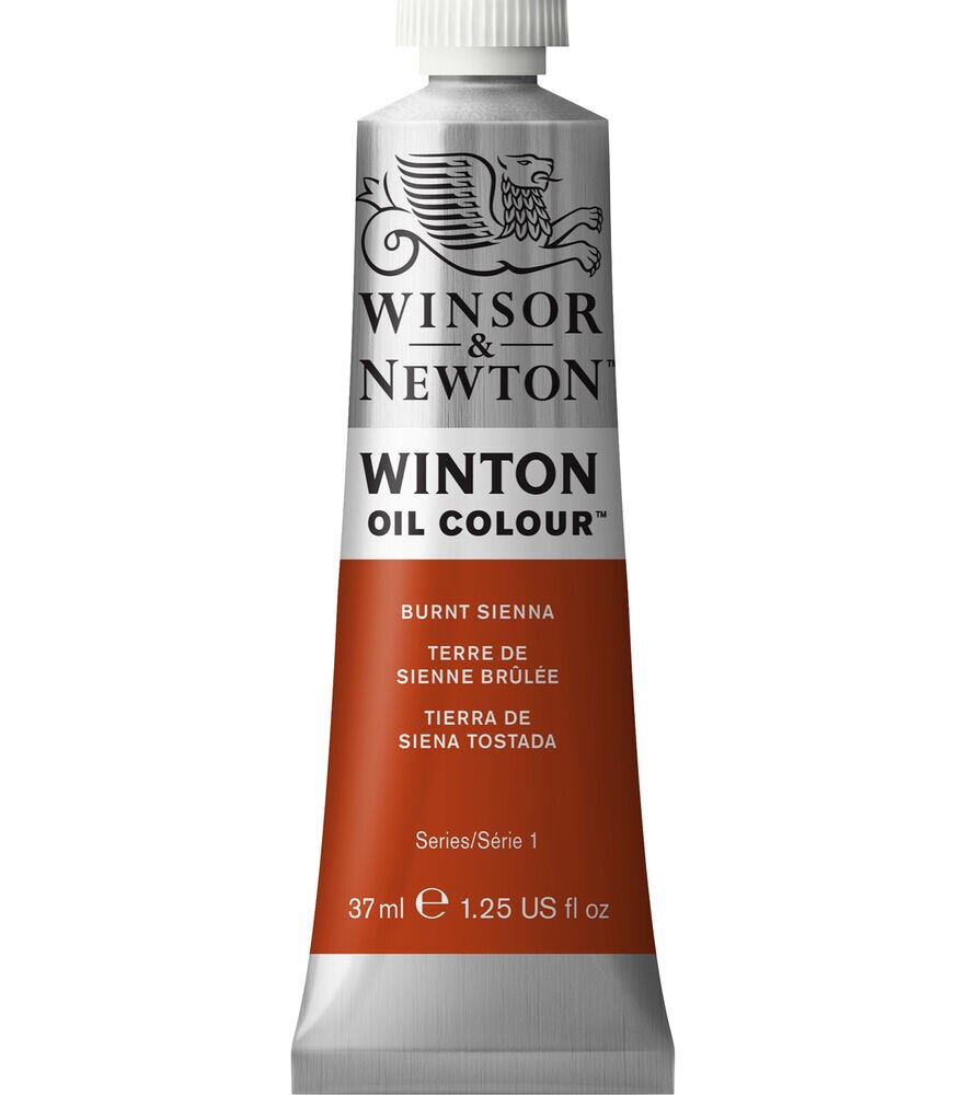 Winsor & Newton Winton Oil Paint , Burnt Sienna, swatch