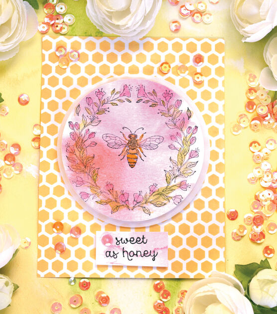 Honey Bee Rubber Stamp