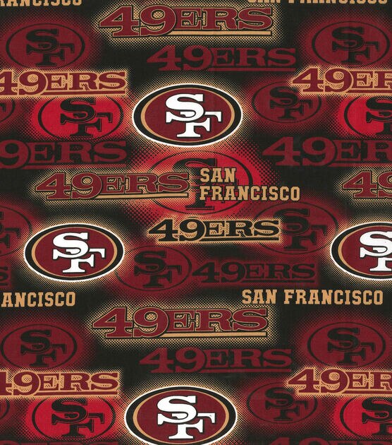 Fabric Traditions San Francisco 49ers NFL Dot Cotton Fabric