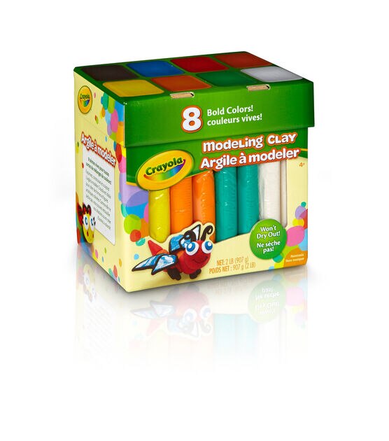 Crayola Modeling Clay, 2 Pounds, Bold Colors, Set of 8