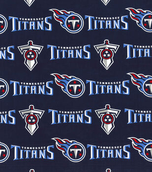 1999 TENNESSEE TITANS NFL Football Navy Fabric Cotton 58" x 116"