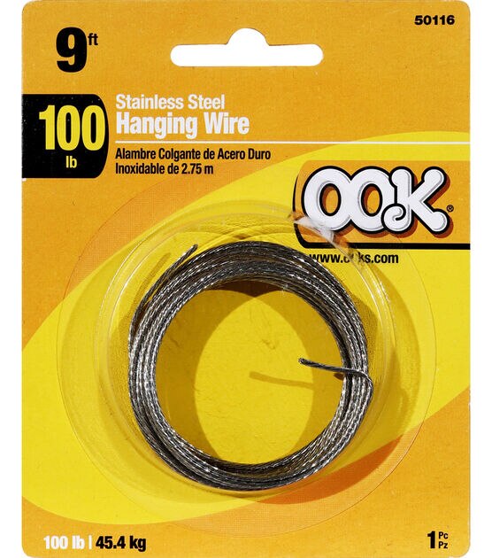 Ook 9' Silver Braided Picture Hanging Wire 20lbs