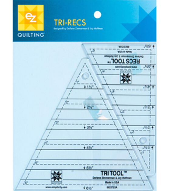 Quilters Select 3-in-1 Triangle & Square Combo Ruler