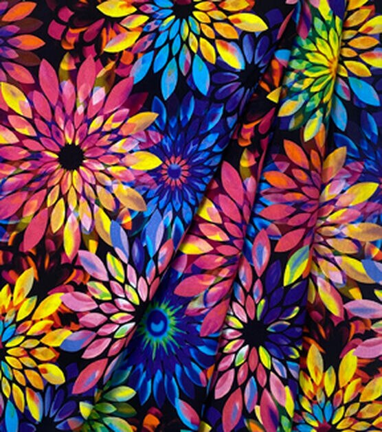 Fabric Traditions Large Brights Large Floral Premium Cotton Fabric, , hi-res, image 3