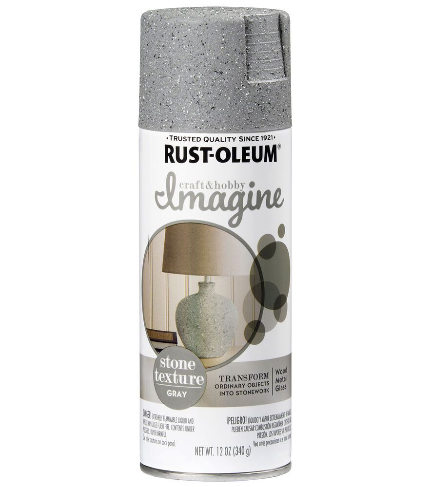Rust Oleum Imagine Stone Spray Paint, Gray, swatch