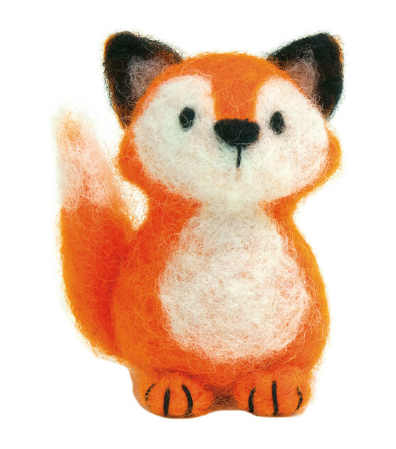 Feltworks 3 Fox Needle Felting Kit