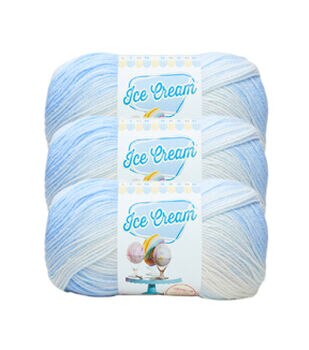 Lion Brand Jiffy Yarn Light Blue 105 Acrylic YBaby