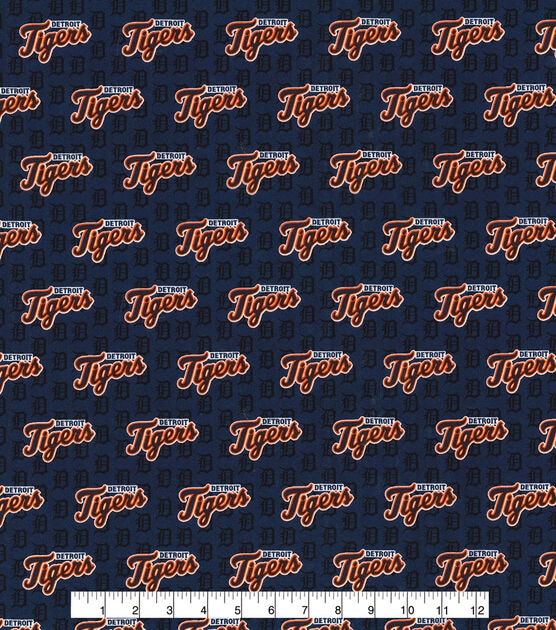 Fabric Traditions Detroit Tigers Cotton Fabric Vintage