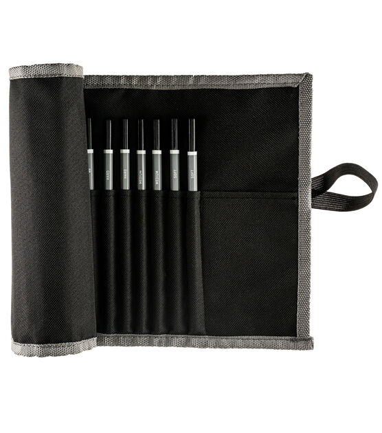 Artsmith Black Roll Up 24 Pencil Storage Case - Storage & Organization - Art Supplies & Painting