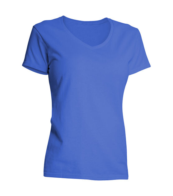 Women's Navy Blue Round Neck with Tulip Sleeve T-Shirt (36