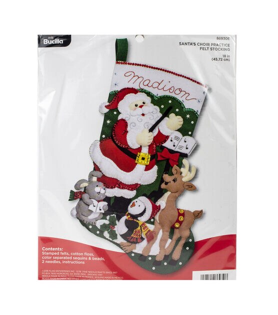 Santa's Stylist Felt Stocking Kit by MerryStockings