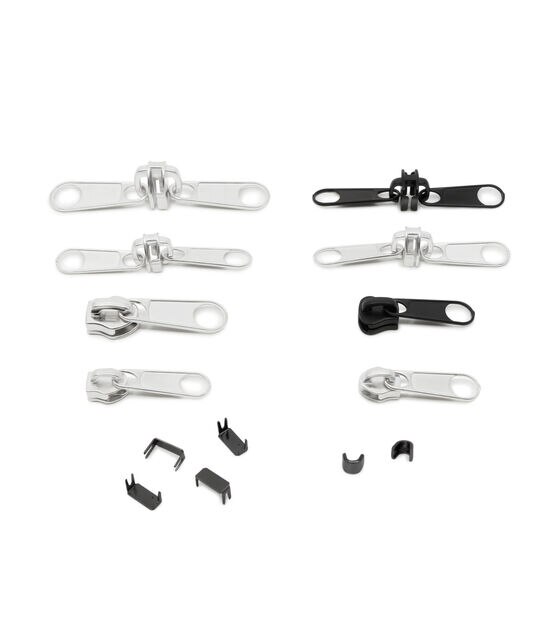 Dritz 22ct Clothing Zipper Repair Kit Of Assorted Sliders And Stops : Target