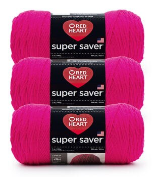 Red Heart Super Saver Yarn - Shocking Pink