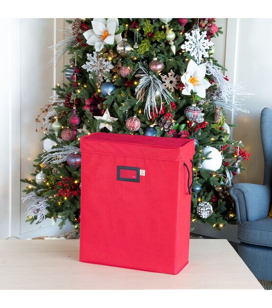 Santa's Bags Red Gift Bag & Tissue Paper Storage Box, , hi-res, image 6