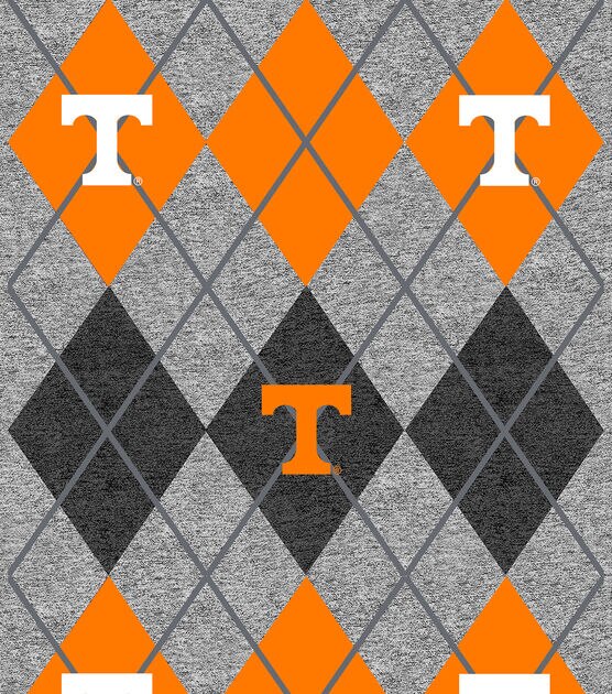 University of Tennessee Fleece Fabric Heather Argyle, , hi-res, image 2