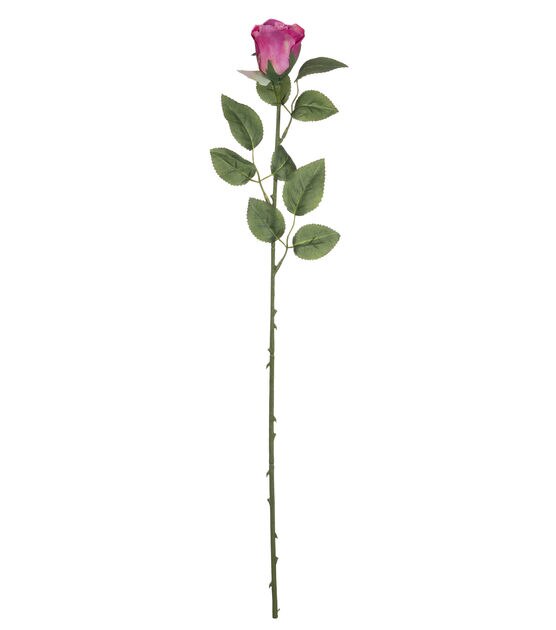  Dark Pink Rose Stems, 24ct. : Grocery & Gourmet Food