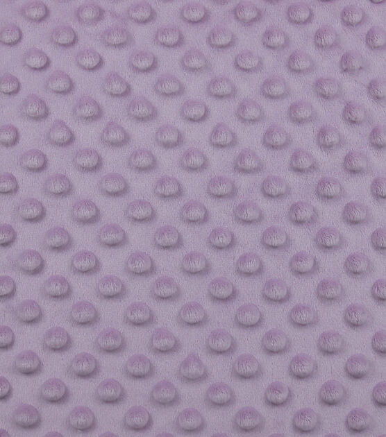 Purple Minky Dot Fur Fabric