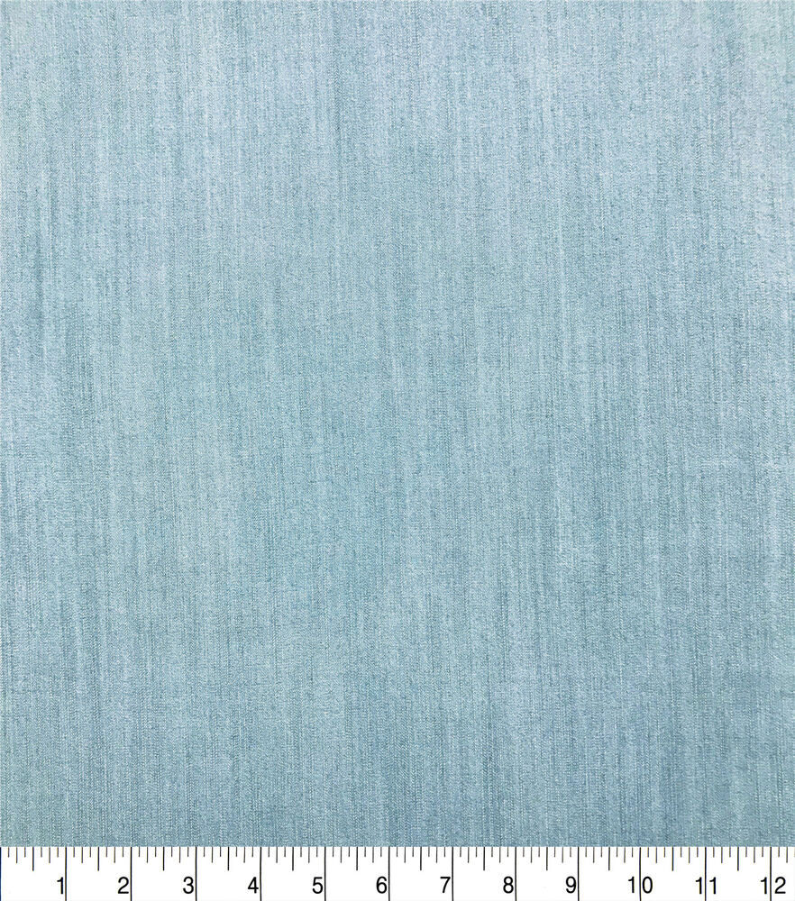 Light Wash Solid Denim Fabric