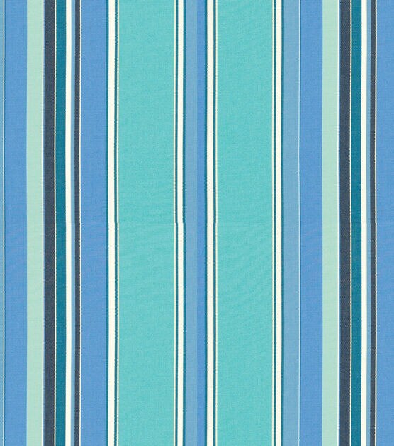 Sunbrella Outdoor Stripe Fabric 54" Dolce Oasis