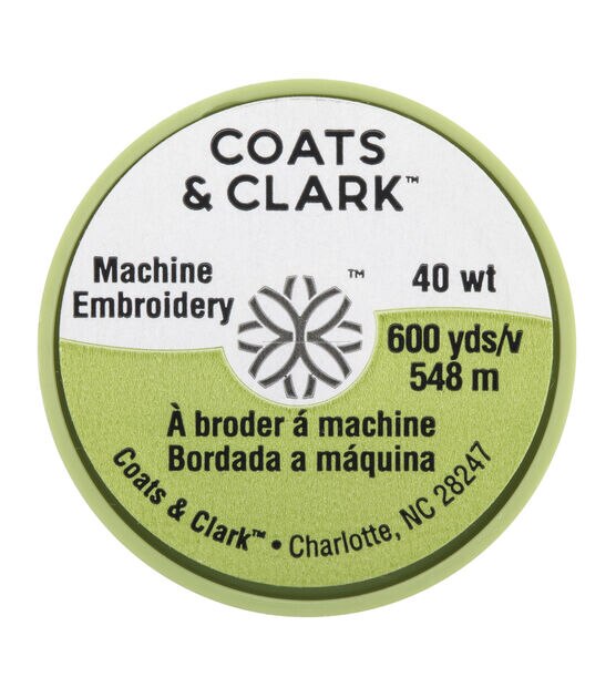 Coats & Clark Trilobal Embroidery Lime Polyester Thread, 300 Yards 