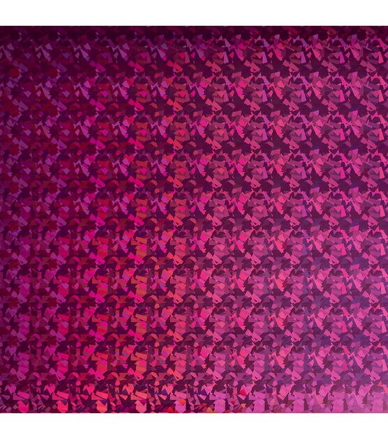 Cricut 12 x 12 Pink Holographic Permanent Vinyl Samplers 6ct