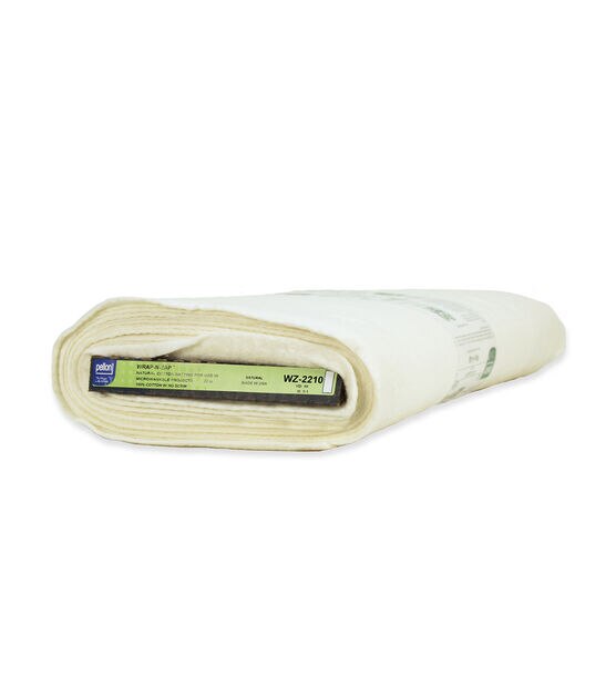 New Pellon 100% Natural Cotton Batting Wrap N Zap 45” X 1yd Microwave Safe