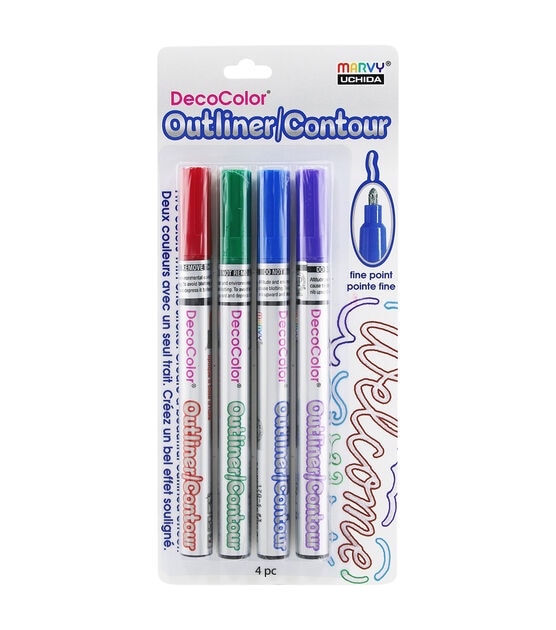 Uchida Colorin Markers Brush 4pc Natural