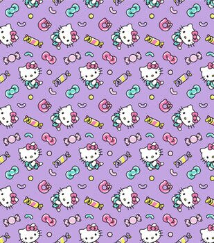 Tela de Hello Kitty, pegatinas de Hello Kitty y sus amigos Sanrio con  licencia de Springs Creative Novelty Cotton Fabric -  España