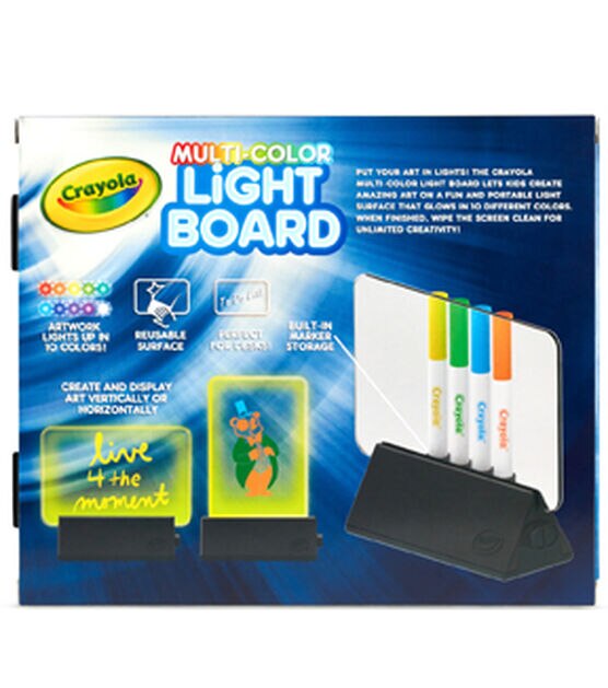 Crayola 11ct Multi Color Glow In The Dark Light Board, , hi-res, image 6