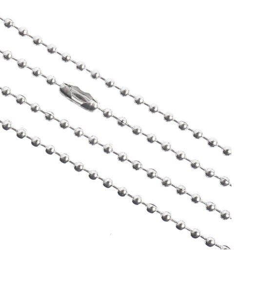 Ball Bead Chain Stainless Steel 33ft Beaded Chain Necklace Chains