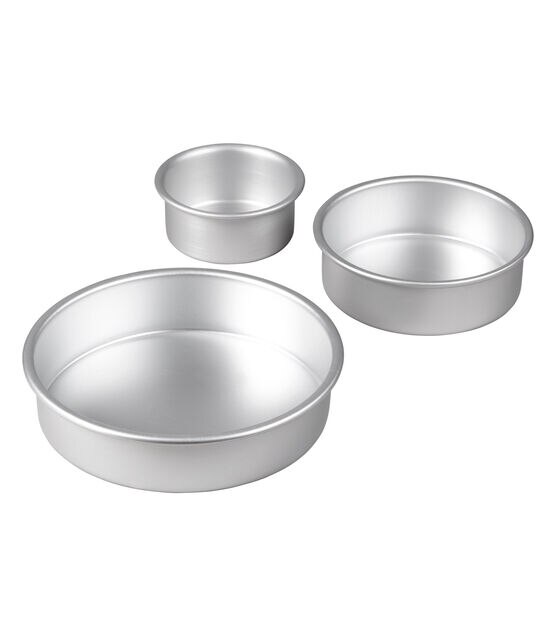 Wilton Non-Stick Steel Cake and Cupcake Bakeware Set, 3-Piece