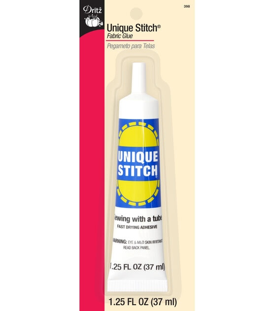 Dritz Stick, Non-Toxic & Water-Soluble, 0.28-Ounce, 1 Count Fabric Glue,  White