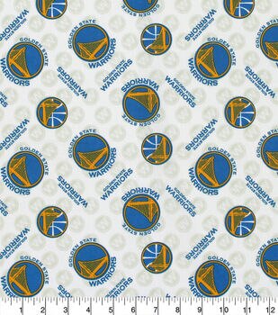 Golden State Warriors Thunder Logo We Believe Era Fabric Cloth 75.5 x  44.25