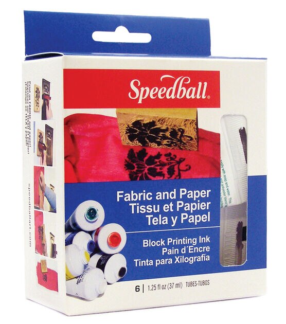 Speedball Block Printing Fabric Ink 5 oz. Black
