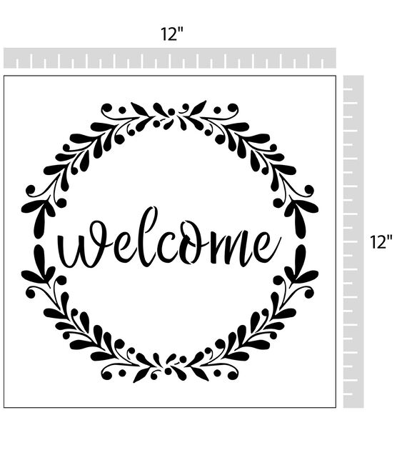 TCW2169 Welcome 16½ Sign Stencil