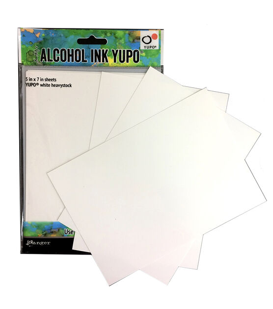 Tim Holtz Alcohol Ink White Yupo Paper 10 Sheets 5x7 – Honey Bee Stamps