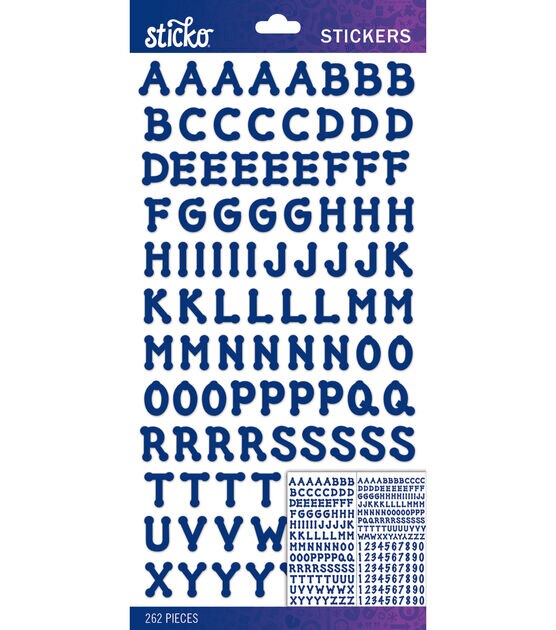 Sticko Blue Dot Small Alphabet Stickers