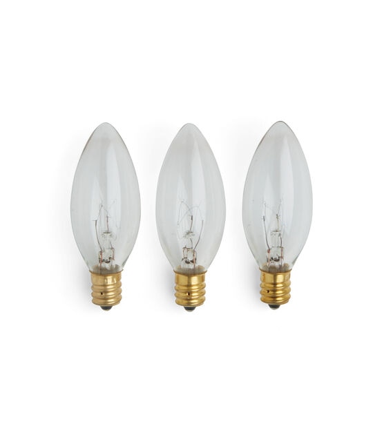 7 Watt Flamless Candle Replacement Bulbs 3pk by Hudson 43, , hi-res, image 2