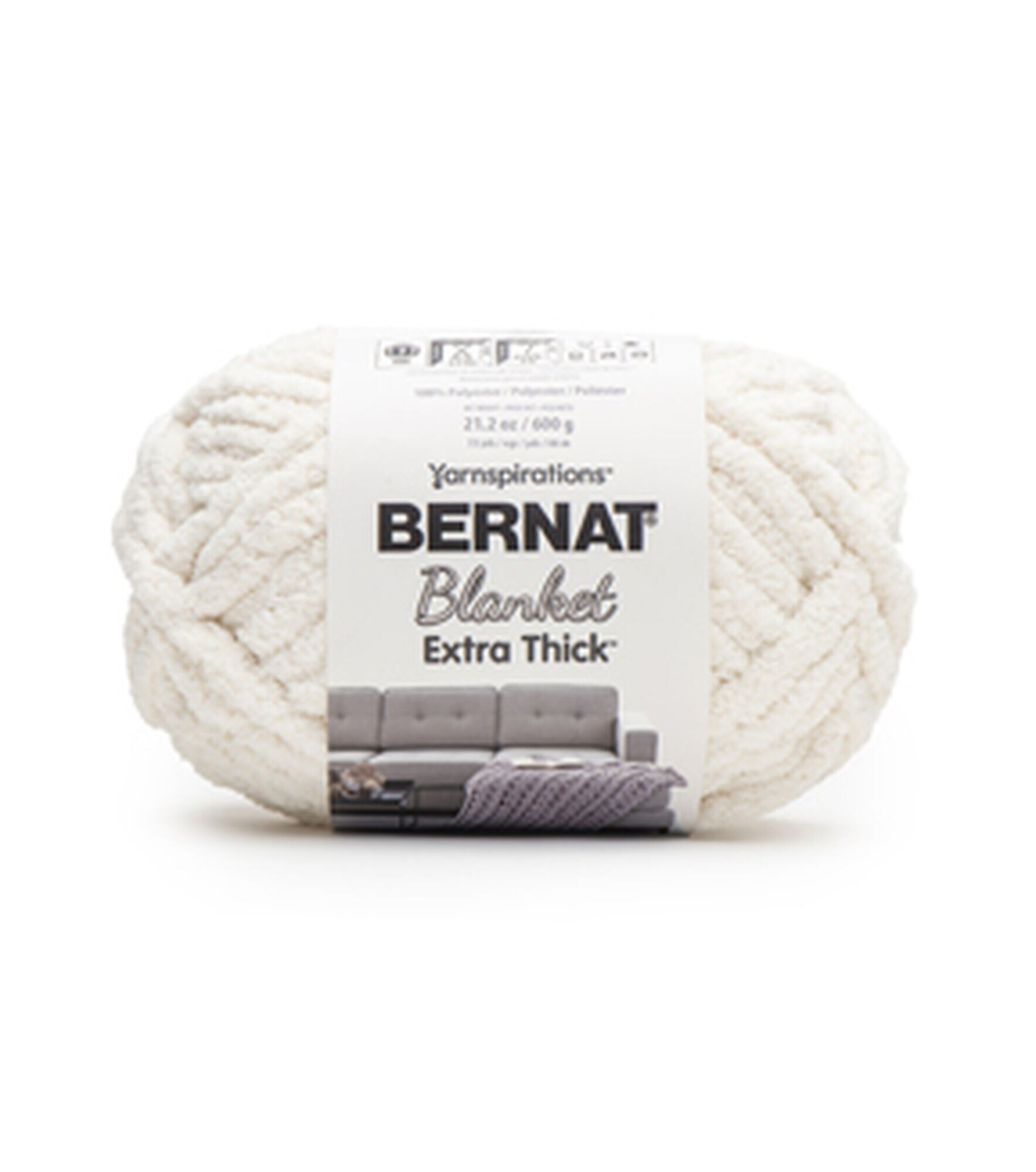 Bernat Blanket Extra Yarn  This jumbo weight yarn results in a