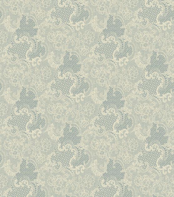 White Lace Premium Cotton Fabric, , hi-res, image 2