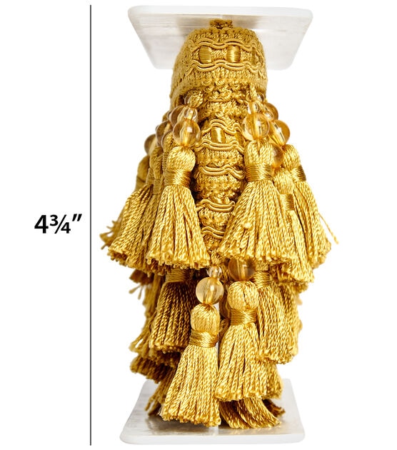 50 PCS Gold Tassels, Metallic Gold Skinny String Fringe Tassels, Wholesale  Tassels 3.15''/80mm 