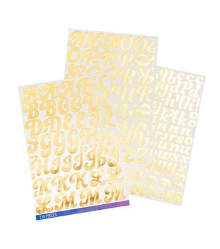 Sticko XL Alphabet Stickers - Pink Glitter Futura Regular XL