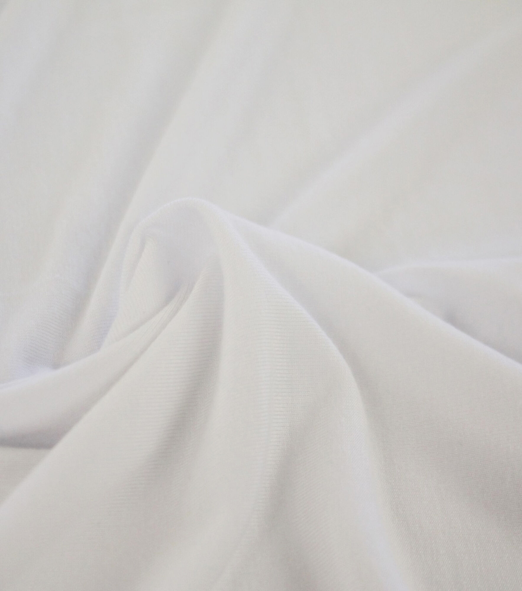  White Knit Fabric, Rayon Jersey Knit Fabric, Causal