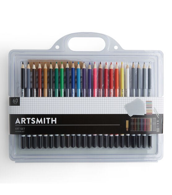 Art Alternatives 60-Piece Artist Drawing Art Set