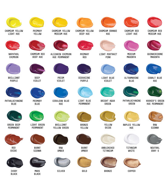 Liquitex Basics Acrylic Paint Set: 48 Colors