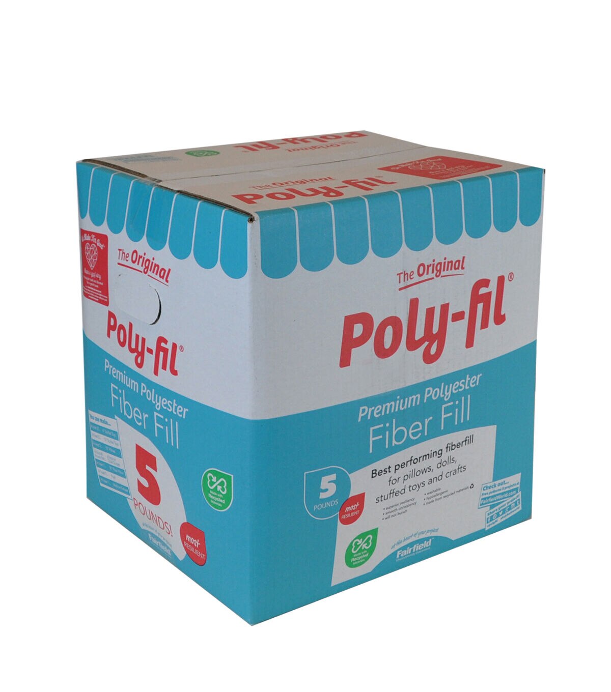 Poly-Fil Royal Silk Fiber Fill 12 Ounce Bag White