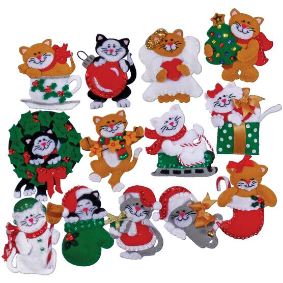 Bucilla 4 Nordic Christmas Felt Ornament Kit 6ct