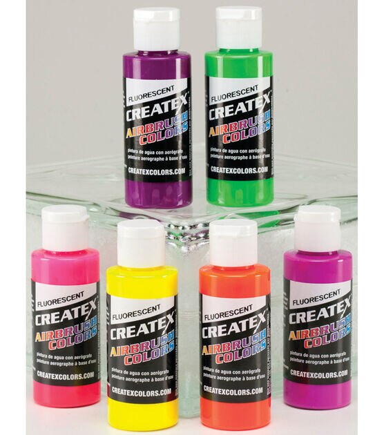 Createx Airbrush Color - 2 oz, Fluorescent Hot Pink