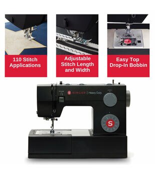 SINGER 4432 Heavy Duty Sewing Machine w/ 110 Applications and Accessories,  Gray, 1 Piece - Fry's Food Stores