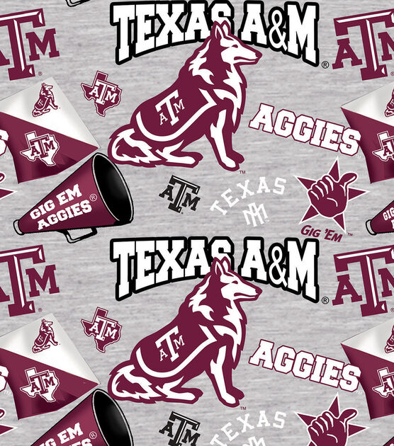 GIG EM - Aggies - Fabric Backed Earrings